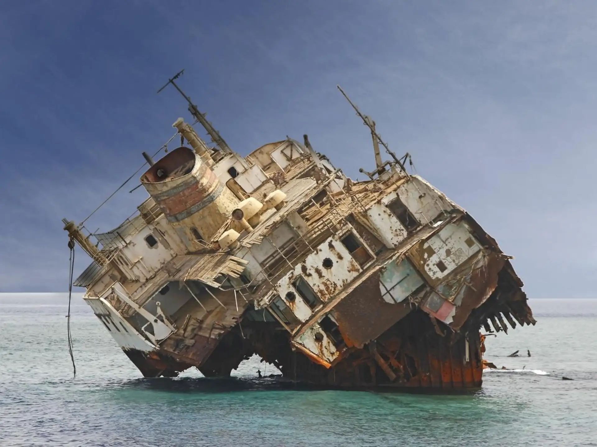 Shipwreck near Tiran Island