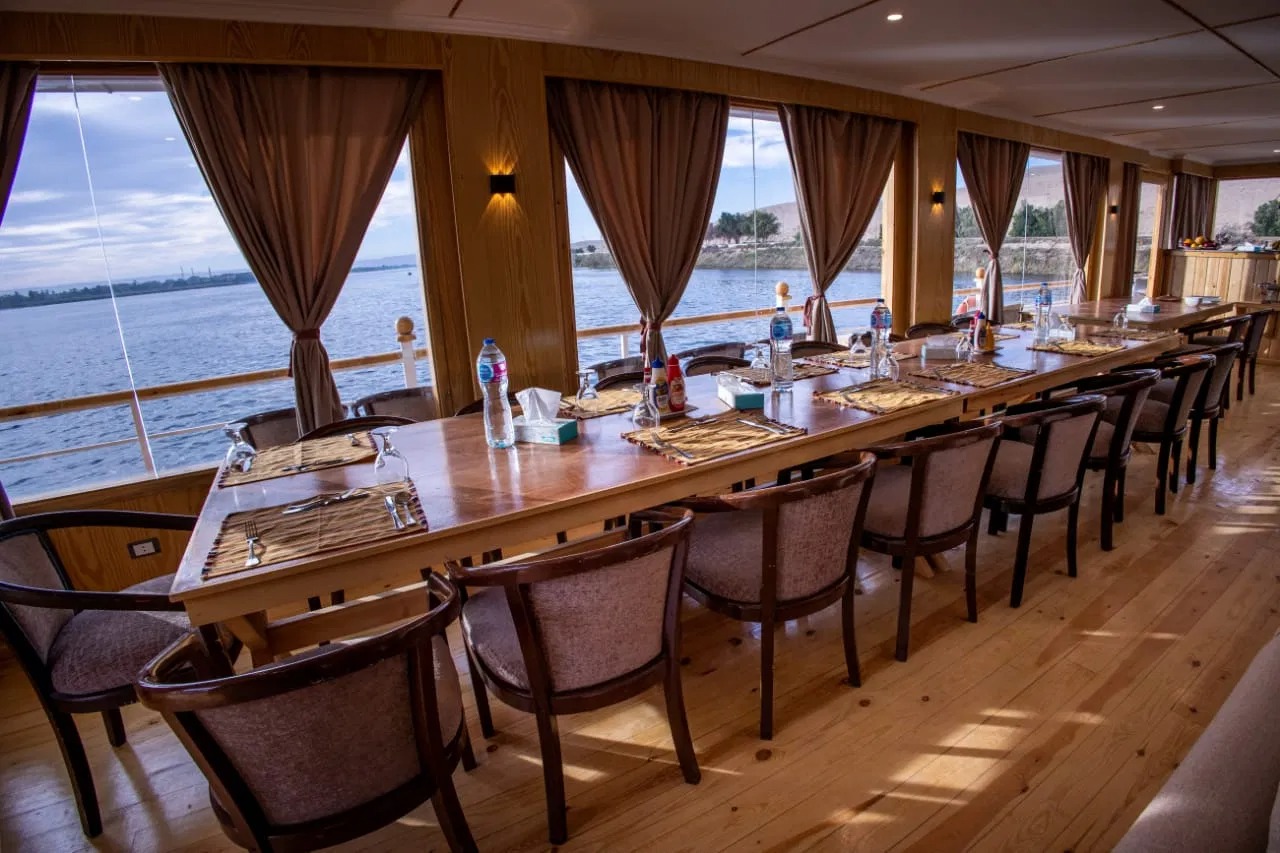 Panoramic Nile views from the Nawara Dahabiya